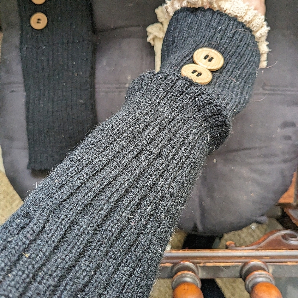 Lace top leg warmers and/or fingerless gloves (SET of 2)